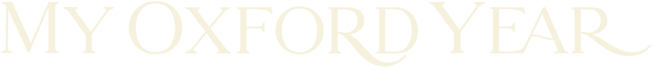 My Oxford Year